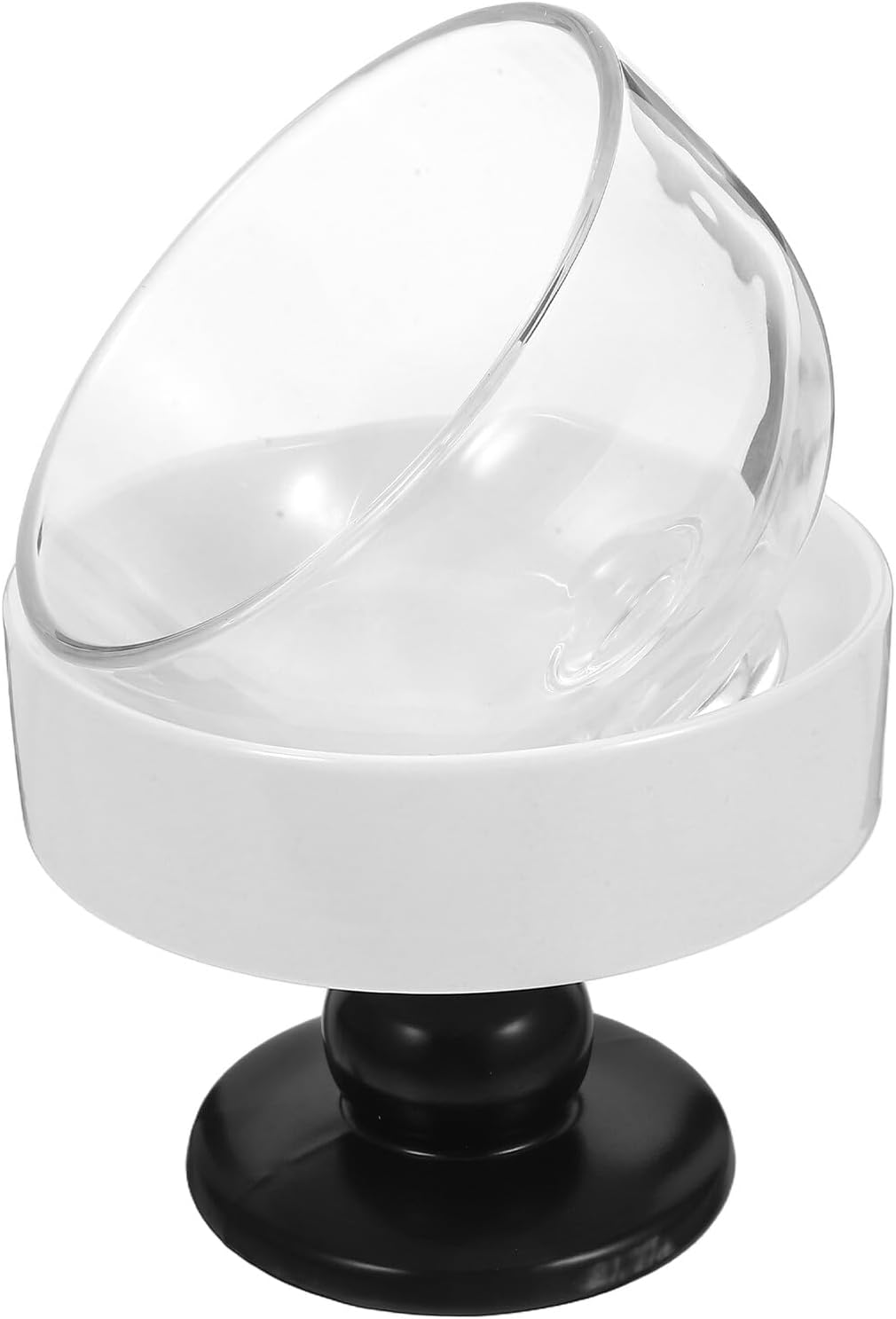 Ceramic Footed Dessert Bowl with Lid Stable High Foot Design for Ice Cream Fruit Candy Serving Easy to Clean Decorative Kitchen Snack Plate