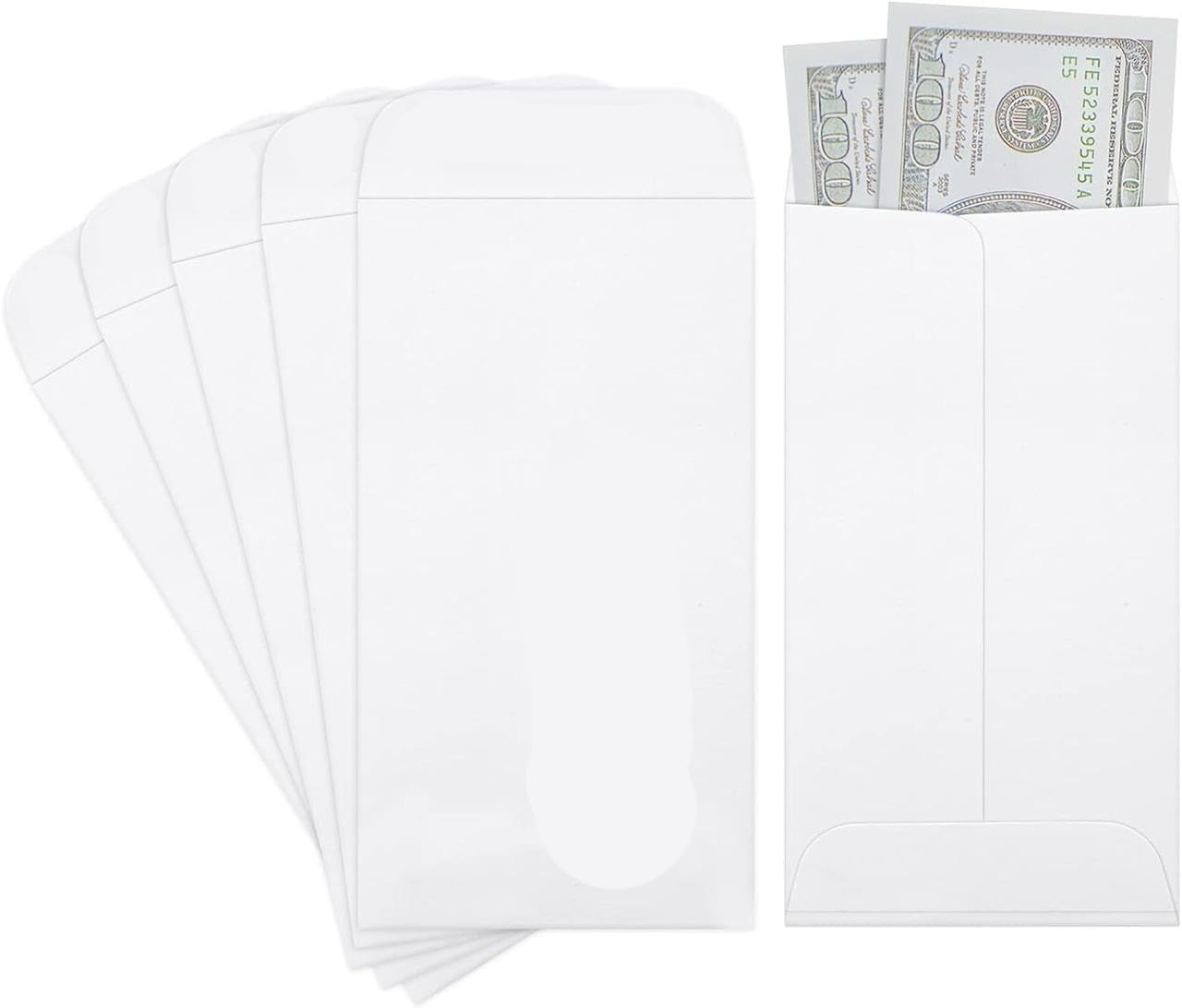 JSMSH White Open End Postal Catalog Envelopes, Letter Size Invitation