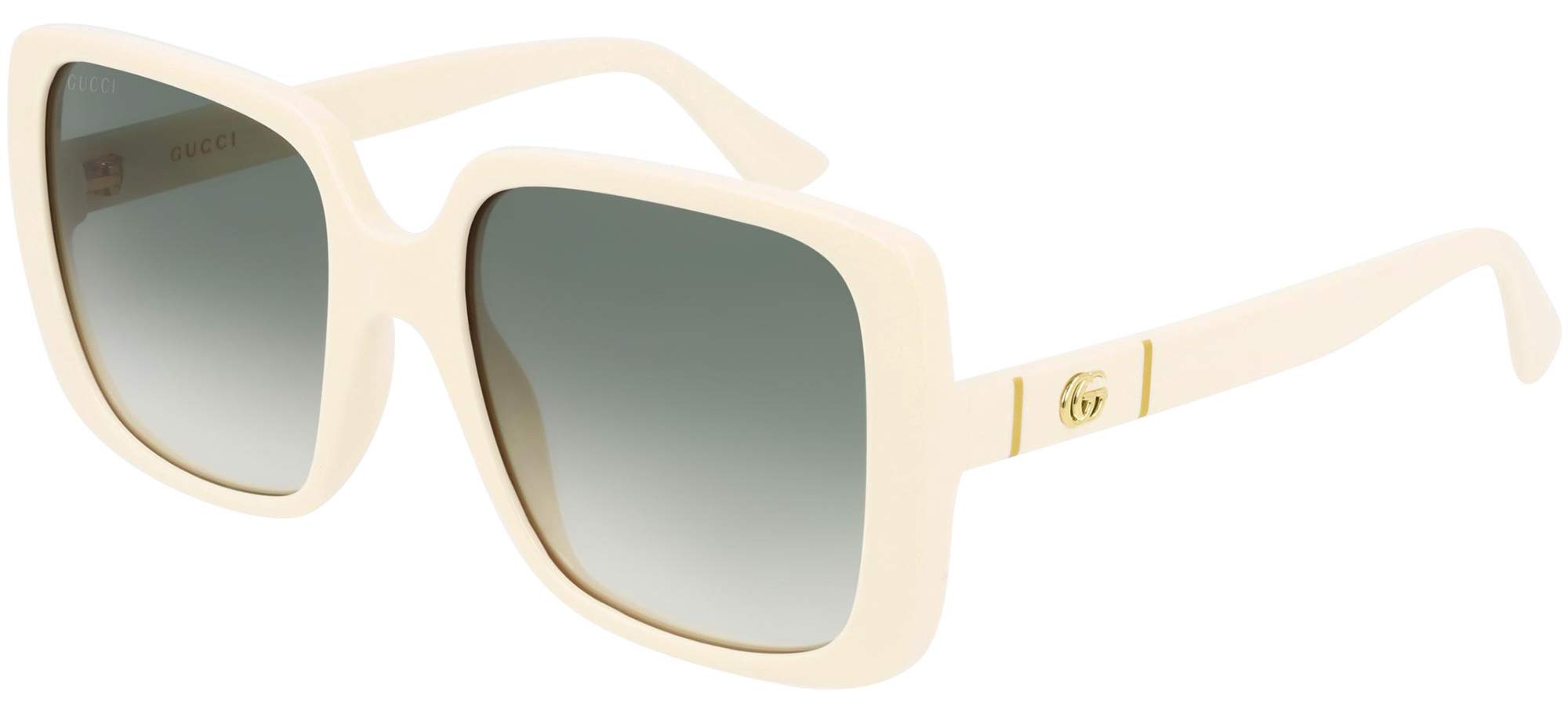 Gucci Gg0632s Ivory Green Shaded 56 20 145 Women Sunglasses 