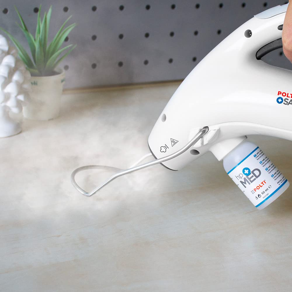 Polti PAEU0369 12 Botellas de 50 ml de Detergente Hpmed Coadyuvante a la Acción Higienizante del Vapor, para Polti Sani System y Polti Cimex Eradicator
