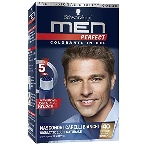 Schwarzkopf Men Perfect Haarfärbemittel aus Gel, weiße Haare für Herren Cover
