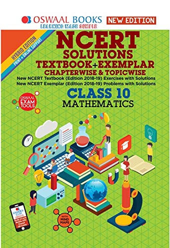 Oswaal NCERT Problems - Solutions (Textbook + Exemplar) Class 10 Mathematics Book (For 2022 Exam)