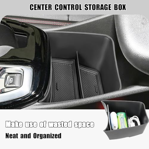 Image of Center Console Organizer Compatible with 2024 2025 2026 Chevy Trax Armrest Storage Box and Center Console Middle Storage Tray Insert Secondary Interior Accessories