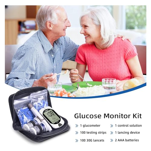Metene BG03 Td-4116 Blood Glucose Monitor Kit, 100 Glucometer Strips thumb #5