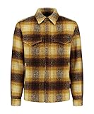 Yellow & brown check Goosecraft GC Ringostar check overshirt
