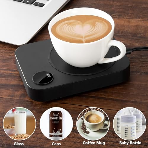 Coffee-Mug-Warmer-Coffee-Mug-Warmer-for-Desk-with-Auto-Shut-Off-3-Temperature-Settings-Smart-Coffee-Cup-Warmer-for-Desk-Beverage-Warmer-for-Tea-Milk-Coffee-Wax-and-Candle
