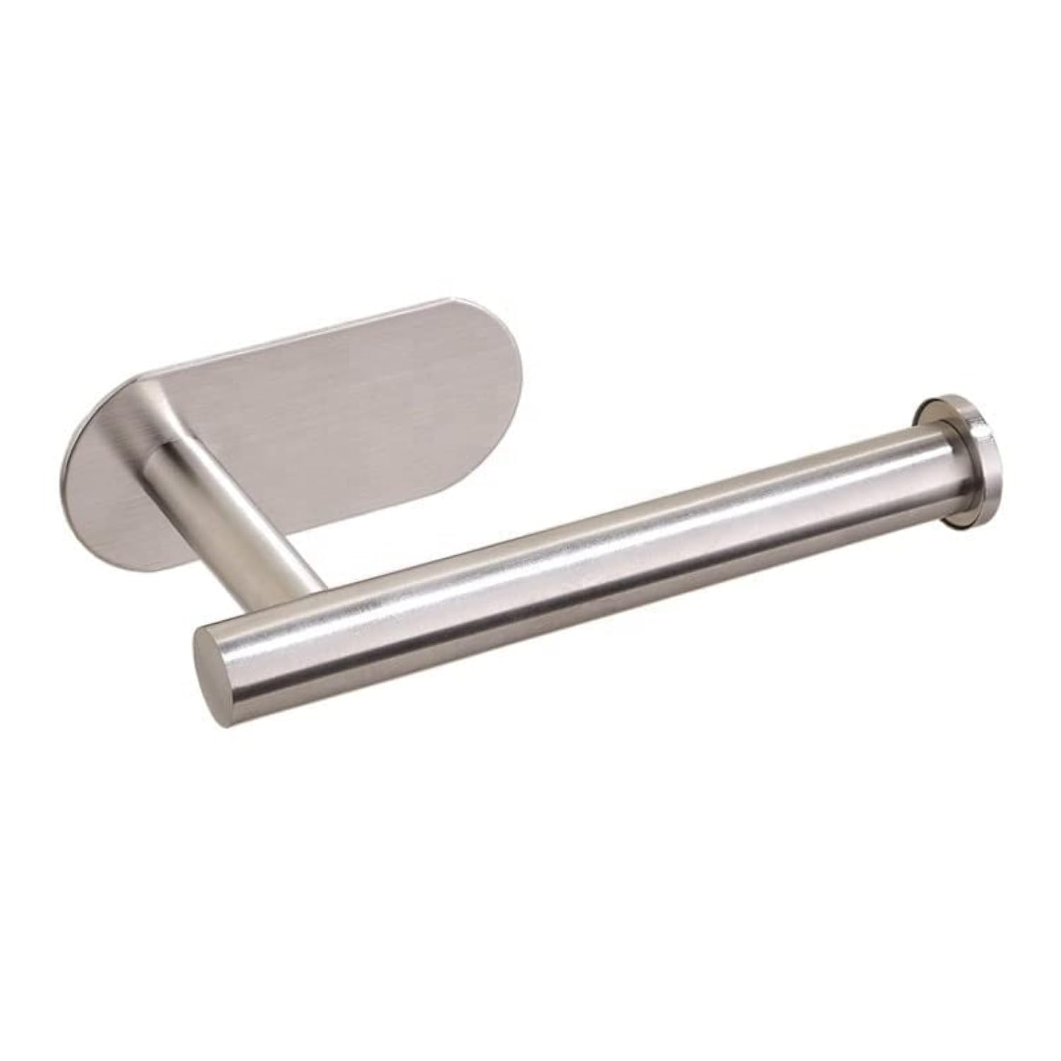 Serguio Rogetti UK Seller | Toilet Roll Holder Self Adhesive | Brushed Stainless Steel Effect Toilet Paper Holder | Stick On, No Drilling Required | Strong Loo Roll Holder