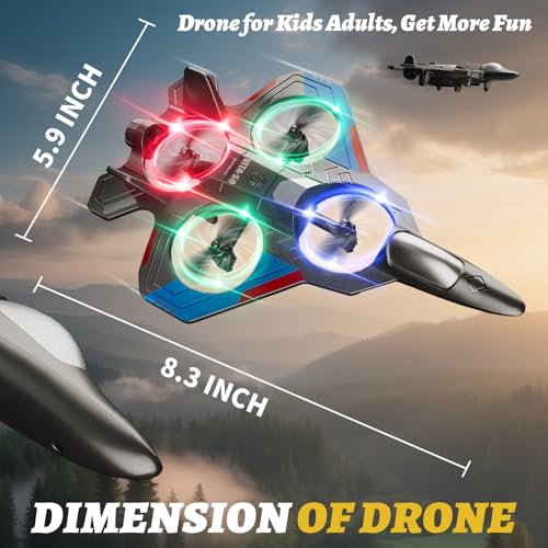 4DRC RC Planes Remote Control Airplanes for Kids, Foam Remote Control Planes for Kids Adults Beginners, Remote Control Helicopter Fighter Jet Drones for Kids Adults, 360° Flip Easy to Fly - Image 3