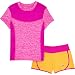 New Balance Little Girls' Short Sleeve Performance T-Shirt and Knit Running Short Set