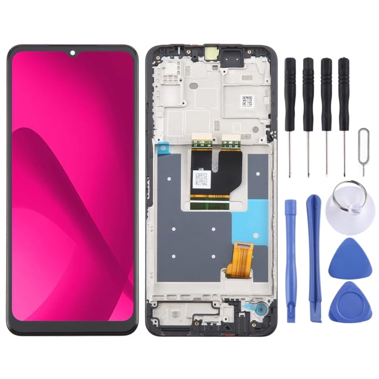 Écran LCD T-Mobile Revvl 7 5G Réparer Téléphone Fissuré Cadre Noir