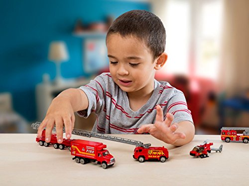 Big Daddy Fire Rescue Toy Play Set Includes Over 40 Fire Truck Toy and Accessories to Create The Perfect Emergency Scene - Thumbnail 4