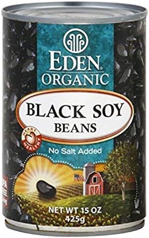 Eden Foods Organic Black Soy Beans, No Salt Added, 15 OZ (Pack - 2)