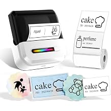 U1 Label Maker Machine,Portable Thermal Label Printer,Mini Bluetooth Inkless Label Stickers Makers for Home Storage School Business Office,Labeler Compatible with iOS & AndroidWhite