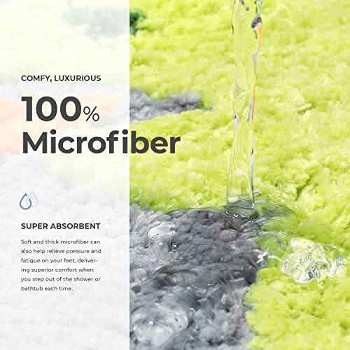 Niedlicher Badteppich Badematte für Badezimmer Rutschhemmender Weicher Badteppich für Duschen Niedlich Plüsch Mikrofaser… – Bild 5