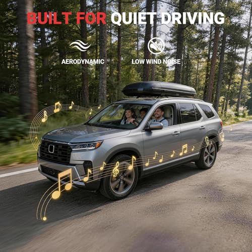 Image of Heavy-Duty Aluminum Roof Rack Cross Bars Compatible with Honda Pilot 2023-2026, No Drill Crossbars Rails Cargo Rooftop Bike Snowboard Skiboard Luggage Rack Cargo Carrier