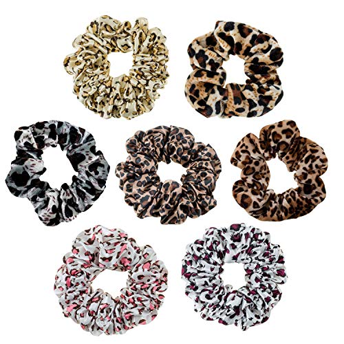 7 Hair Scrunchies Bobbles Bands Holders Set