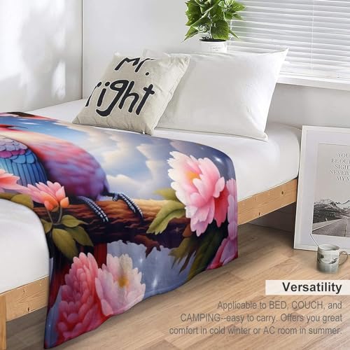 Couvertures polaires perroquet flannel douce 150x200cm