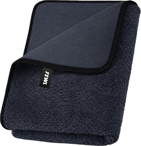 FEWL Serviette Microfibre Voiture 800GSM – Ultra Absorbante L 40x40cm – Séchage sans Traces & sans Rayures – Chiffon Premium Detailing Auto