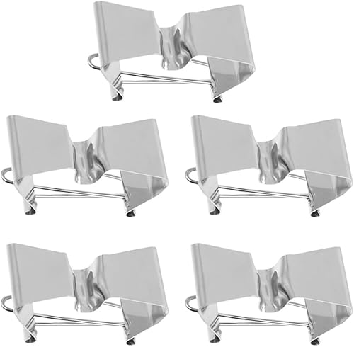 5 clips de lona húmeda, marco de pintura al óleo de acero inoxidable, clip de separación para enmarcar fotos, suministros de arte, plata