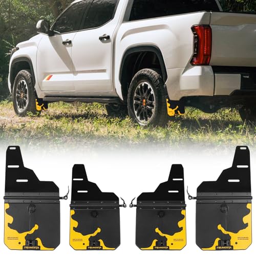 Image of Trumgeta 4PCS Upgraded Truck Mud Flaps Fit for Toyota Tundra 2022-2025 2026 Adjustable Splash Guards Mudflaps for Pickup Trucks (Not fit for SR Models)
