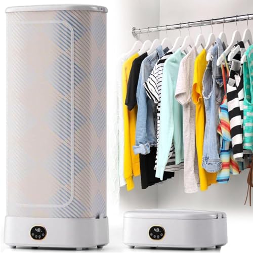 Cplsntaeam Planchadora automática portátil a Vapor, Secadora de Ropa portátil, Plancha a Vapor, Secadora de Ropa, Elimina rápidamente Las Arrugas, Flujo de Calor circulante de 360°