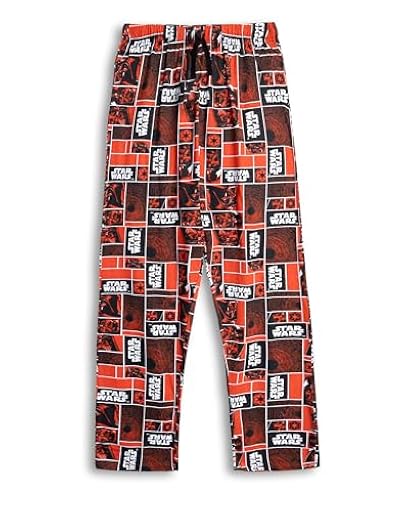 Star Wars Pantalones de estar por casa rojos de Darth Vader para hombre | Ropa clásica de estar por casa con cordón | Ropa informal con el icónico personaje de la película | Ya disponible en tu tienda friki favorita! En mundofriki.es!