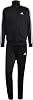 adidas Men's 3 Stripes Tracksuit, Black, L
