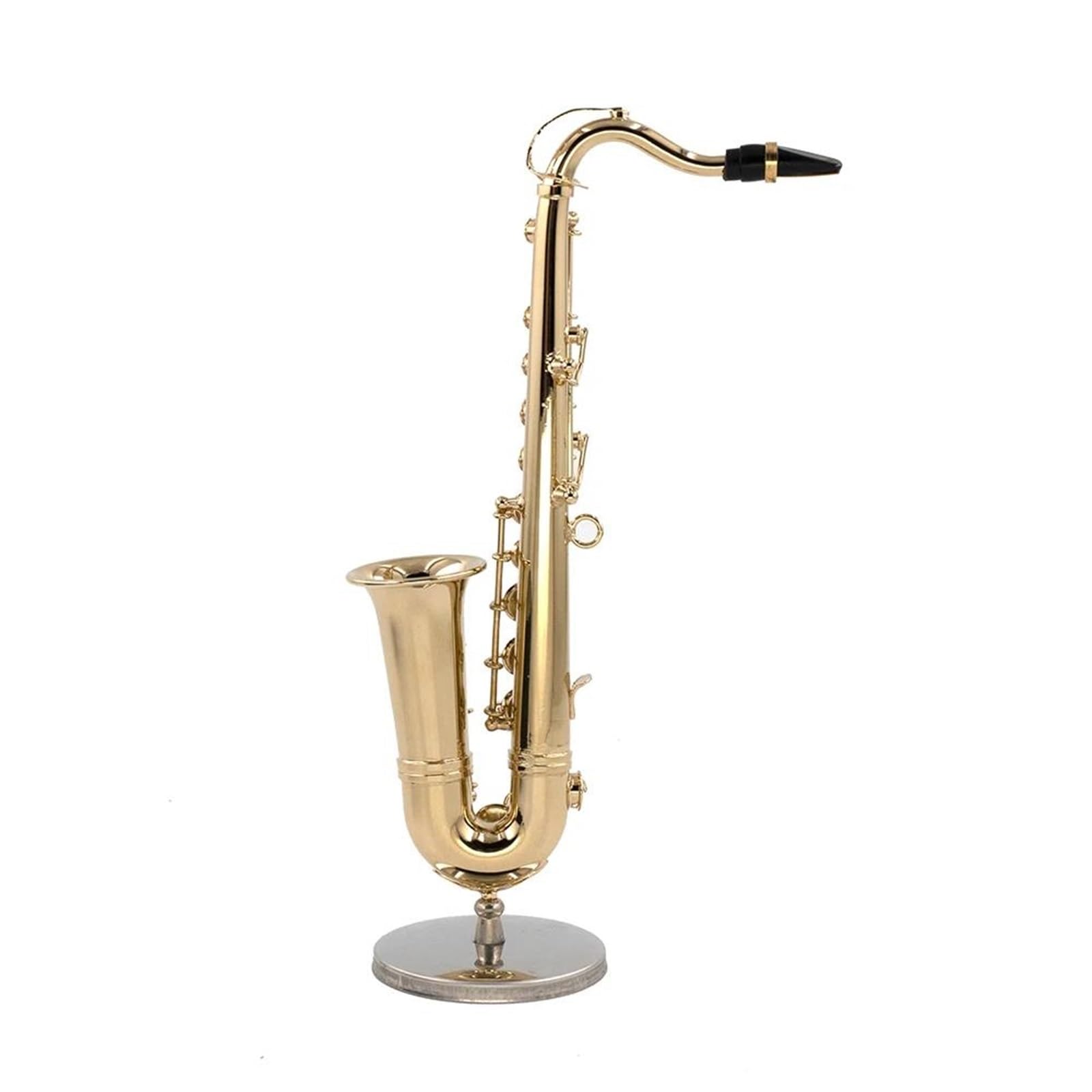 Modelo Musical Saxofón Tenor De Cobre En Miniatura Modelo De Mini Instrumento Musical Decoración 8,5 Cm/14cm/16cm(16cm)