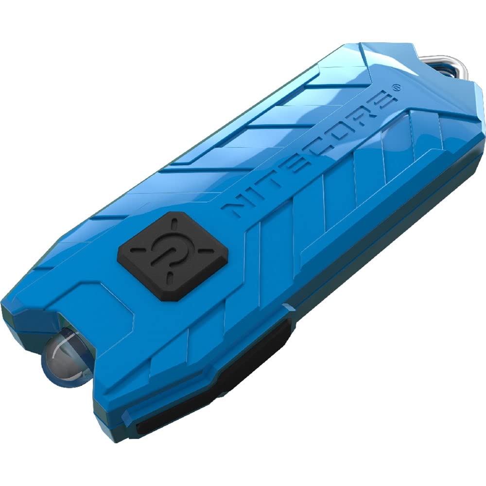 Nitecore TUBEV2A - Portachiavi Unisex per Adulti, 57 mm, Colore: Azzurro