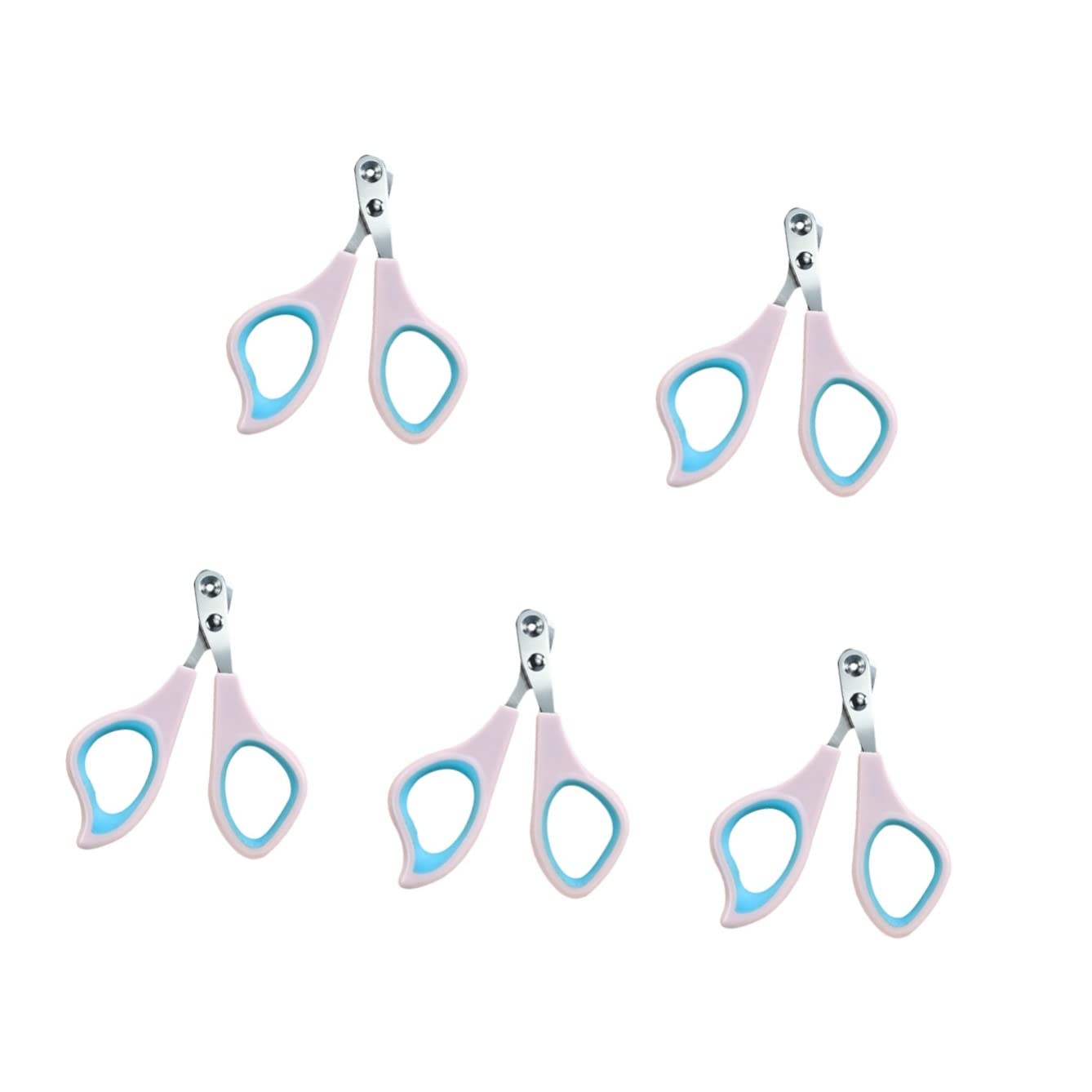 Mipcase 5pezzi Pet Nail Clipper per Strumento Rifinitura Unghie Portatile per Facile e Domestici
