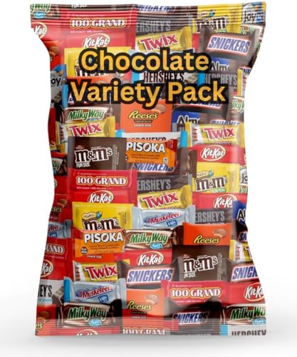 Bulk Assorted Variety Pack of Fun Size Chocolate Candy - Individually Wrapped Chocolate Mix for...