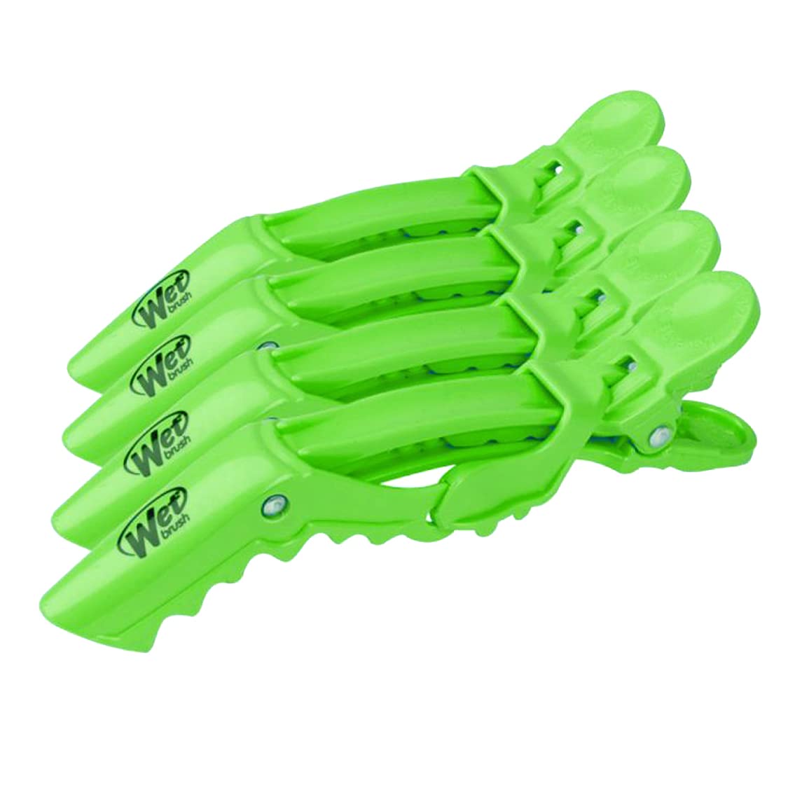 Wet BrushPro Professional Styling Clips, Lime Light, 4Count/1 Pack Beauty