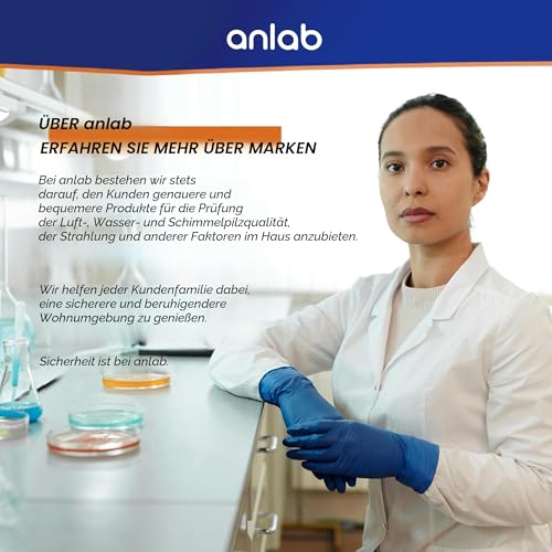 anlab Schimmel-Test-Set für zu Hause – Schimmeldetektor zum Selbermachen | Testen Sie HLK-Systeme | Oberflächen zu Hause|Luftqualitätsprüfset für den Innenbereich–Identifikationsanleitung(Items of 3)）