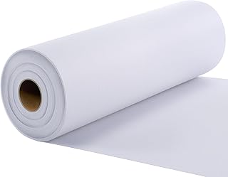 New Upgraded Heavy Weight White Iron-On Non-Woven Fusible Interfacing Heavy Weight Non-Woven Interfacing Iron On Polyester Single-Sided Interfacing for Crafts Supplies, 11.8 Inch x 30.6 Yard
