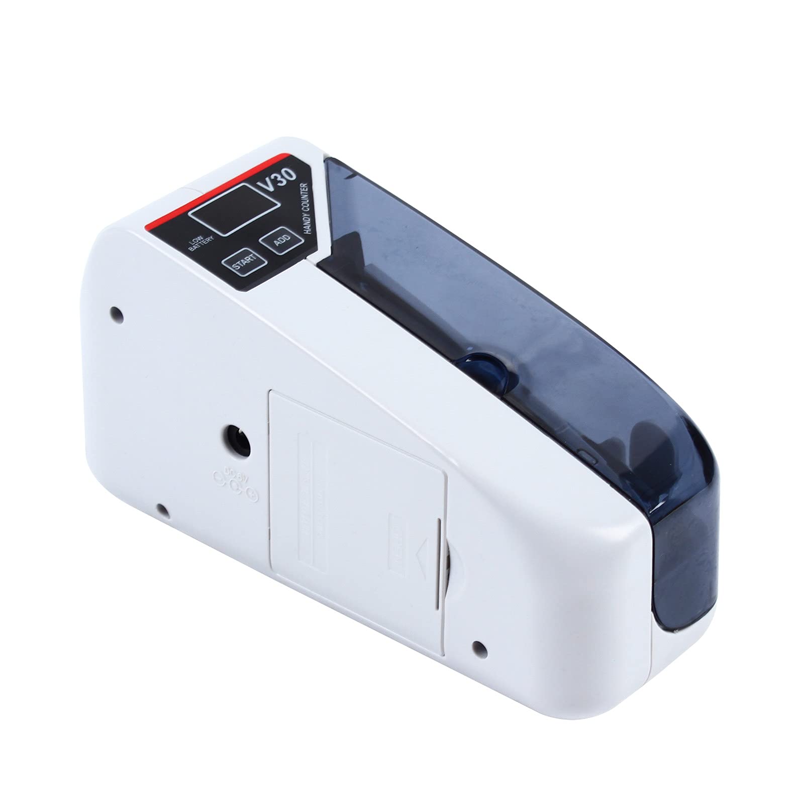 Futchoy Mini conta banconote per banconote ordinate senza funzione di rilevamento delle banconote false, 600 pz/min V30 portatile, macchina di conteggio per GBP/EUR/USD/PLN/SEK