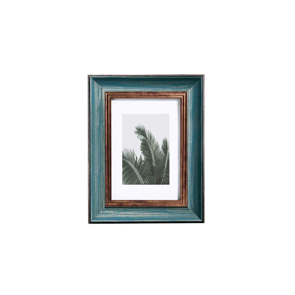 Cadre photo rétro A4 pour mur et table de salon en bois vintage