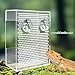 Transparent Acrylic Reptile Feeder Box, Wall-Mounted Insect Feeder with Suction Cups, Tank and Aquarium Accessories for Bearded Dragon, Lizard, Gecko, Frog