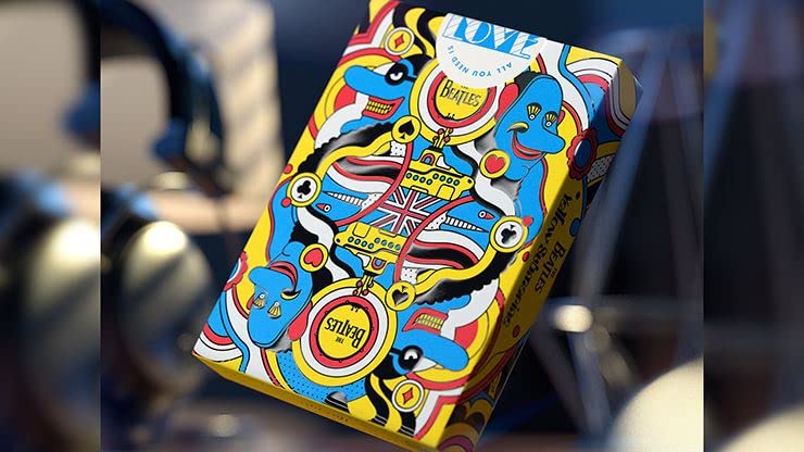 Murphy’s Magic Supplies, Inc. Theory11 Cartes à jouer The Beatles Submarine Jaune, (71949) - Les Beatles, Paul McCartney, John Lennon, RIngo Starr, George Harrison Murphy's Magic Supplies, Inc. Theory11 Cartes à jouer The Beatles Submarine Jaune, (71949) – Image 5