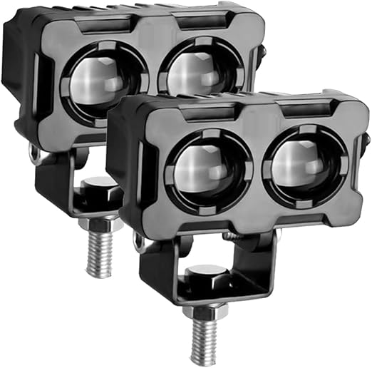 BELLIFFY 1pair Motorcycle Headlight Electric Bike Spotlight