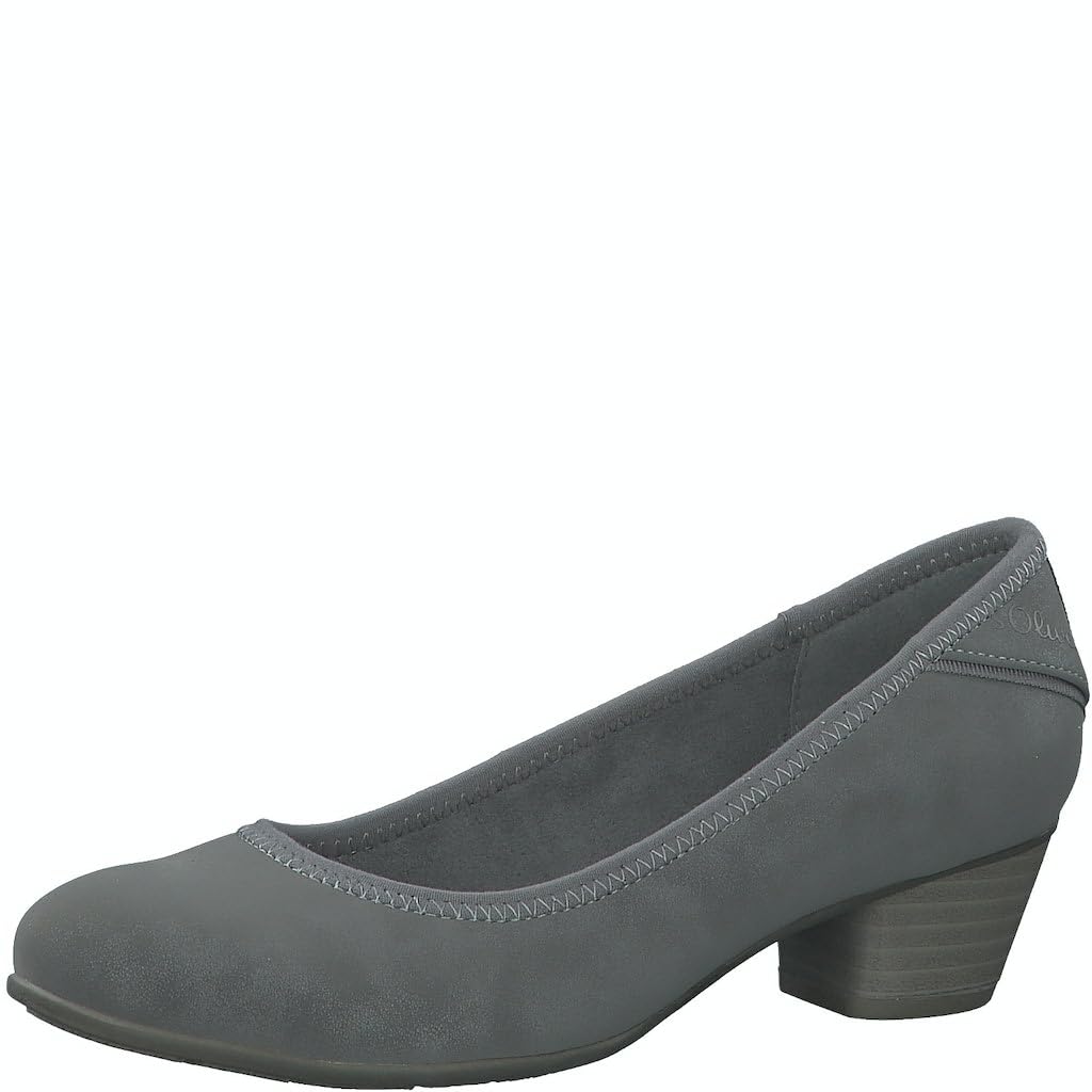 s.Oliver Women's Pumps Small Heel Elegant, Graphite, 6.5 UK
