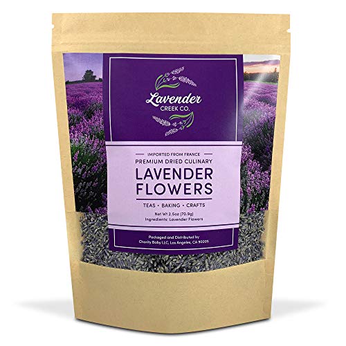 Dried Culinary Lavender Buds | Food Grade Herb for Baking, Loose Leaf Tea, Cocktails (Gluten Free, Vegan, Raw, Smokable) | Apothecary Supplies, Potpourri, Sachet Bags, Bath Bombs | US Veteran Business