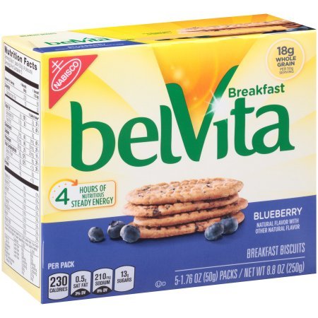 belVita Breakfast Biscuits, Blueberry, 8.8 Ounce (Pack of 2)