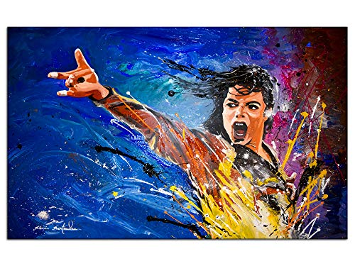 Tableau salon deco Michael Jackson grand tableau decoratif 120x80