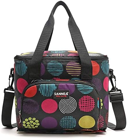 ZNEU Lunch Bag Insulation lunchbag 10L Lunch Bag Striated Waterproof Fabric Foldable, Water-Resistant Thermal Leak-Proof Lunch Bag Organizer, Suitable for Work, Picnic, Camping