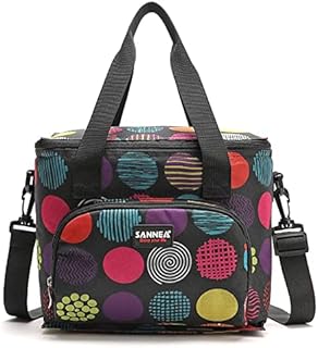 ZNEU Lunch Bag Insulation lunchbag 10L Lunch Bag Striated Waterproof Fabric Foldable, Water-Resistant Thermal Leak-Proof Lunch Bag Organizer, Suitable for Work, Picnic, Camping
