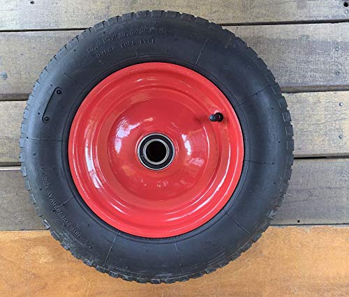 Kit 3 Pneus Para Carrinho de Mão Completo Com Câmara E Aro