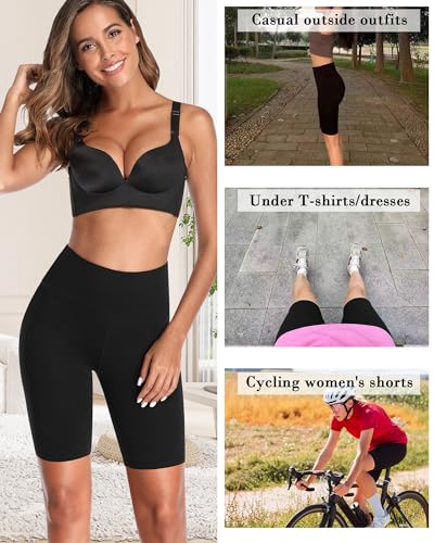 Image of UMMISS Cotton Boy Shorts Underwear for Women High Waisted Biker Shorts Tummy Control Boxer Briefs Pack
