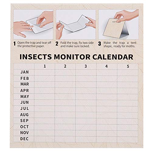EVTSCAN 6st Moth Pest Trap Lijm Niet-giftige Insecten Lijm Vallen Fly Killer - Image 7