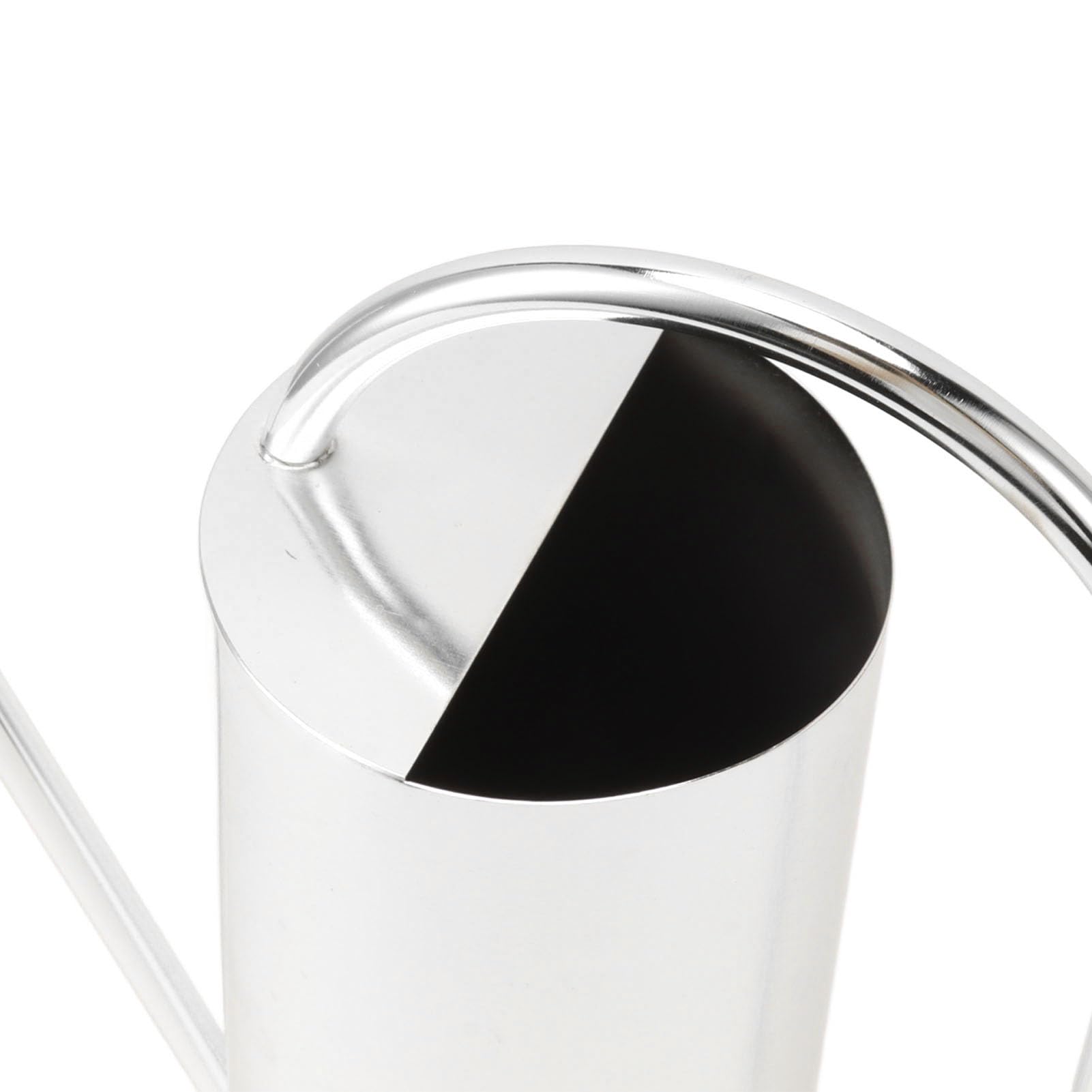 Edelstahl-Gießkanne 1,5 Liter, Lange Tülle für Präzises Gießen, Rostfreie Gießkanne für Zimmerpflanzen, Garten, Balkon, Innen- und Außenbereich (Silber)