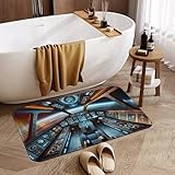 TAEIZLO Large Spaceship Cockpit Area Rug 16'x 24'(Pack of 1),Non-Slip Washable Floor Mats for Front Door, Entrance, Living Room and Bedroom Doormat Home Decor Flannel Kids Room